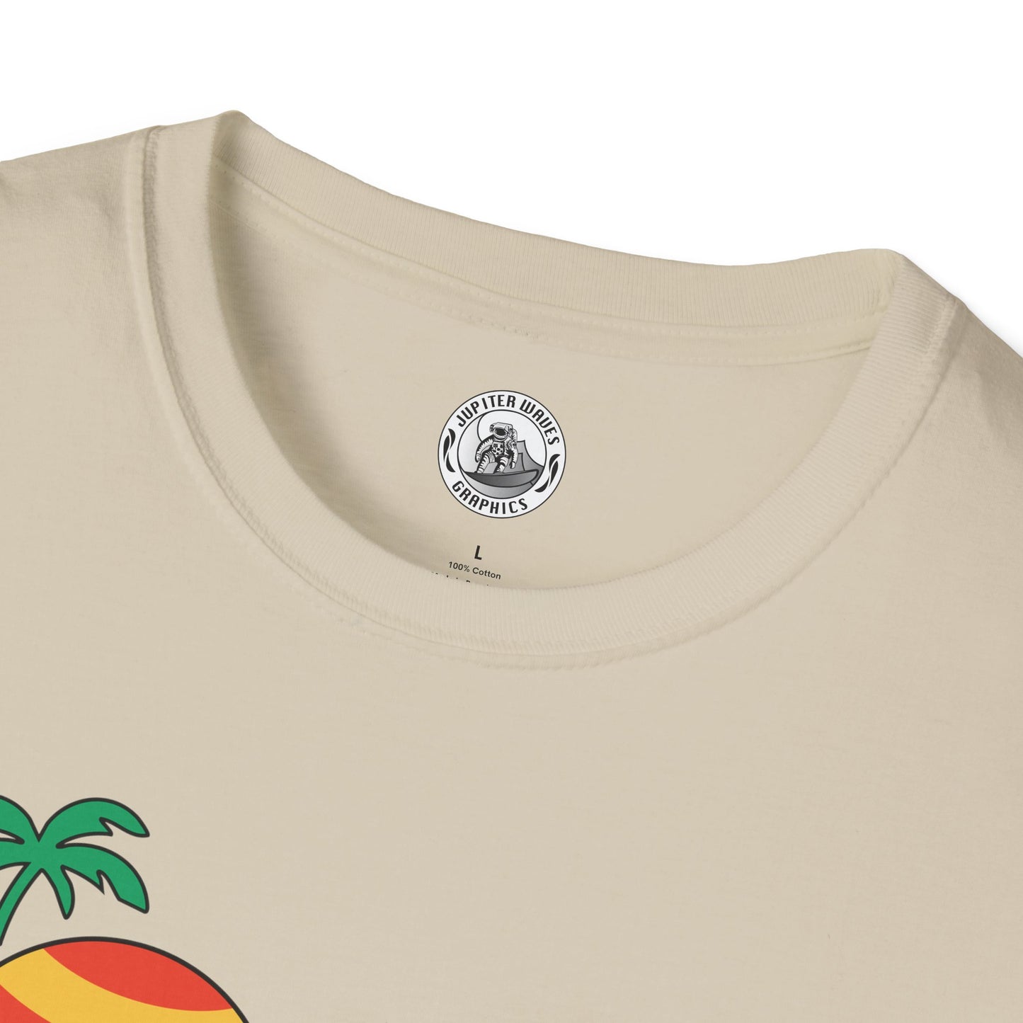 Jupiter Waves Cosmic Surf Graphic Shirt