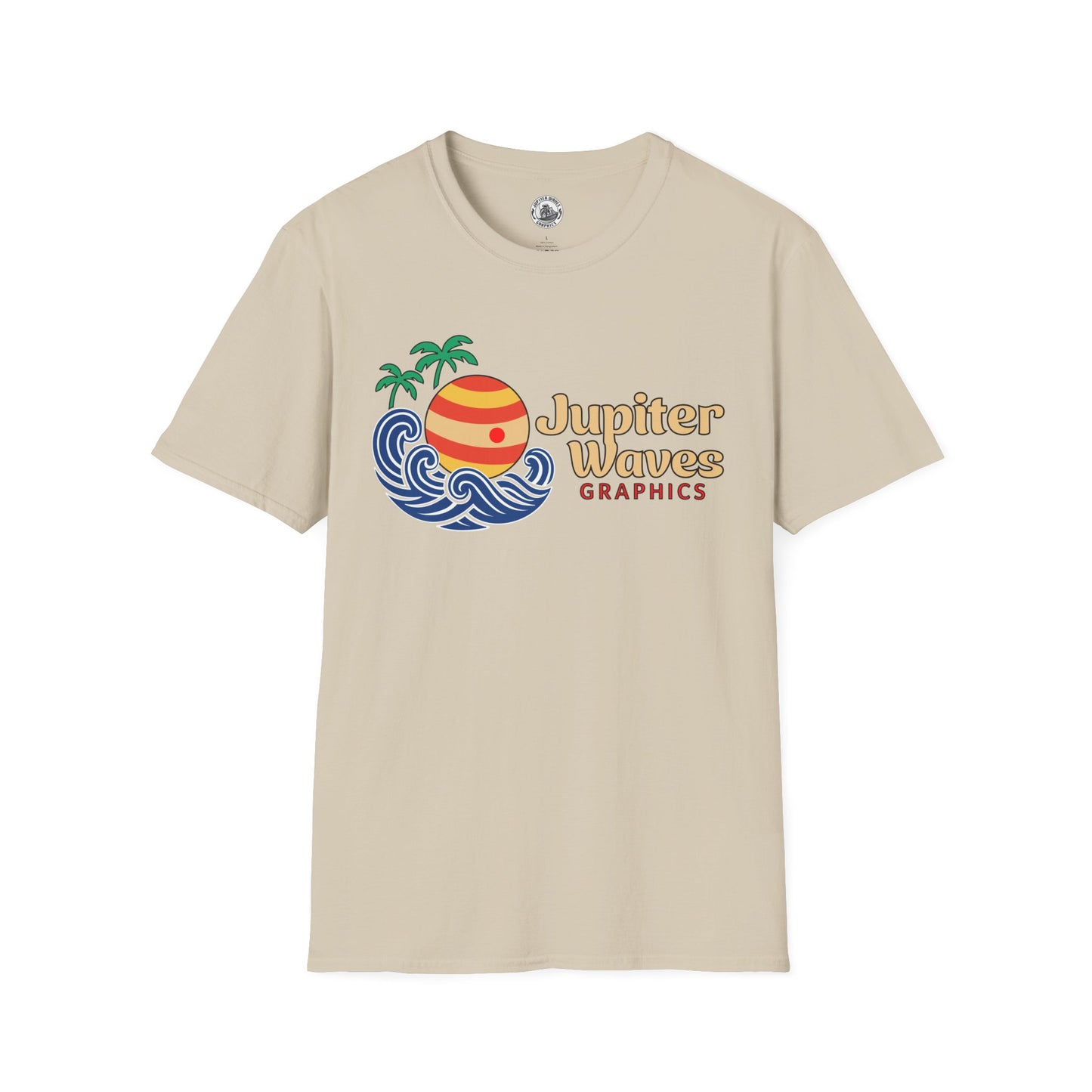 Jupiter Waves Cosmic Surf Graphic Shirt