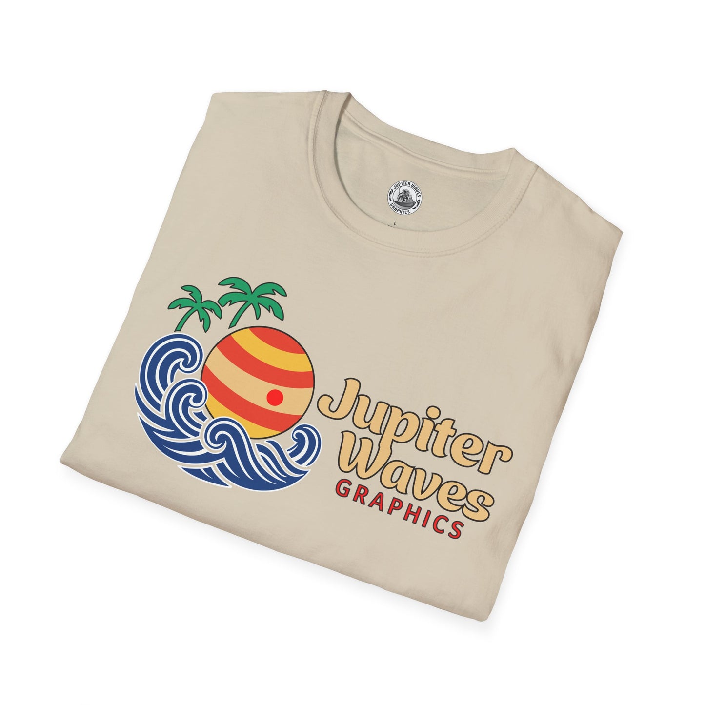 Jupiter Waves Cosmic Surf Graphic Shirt