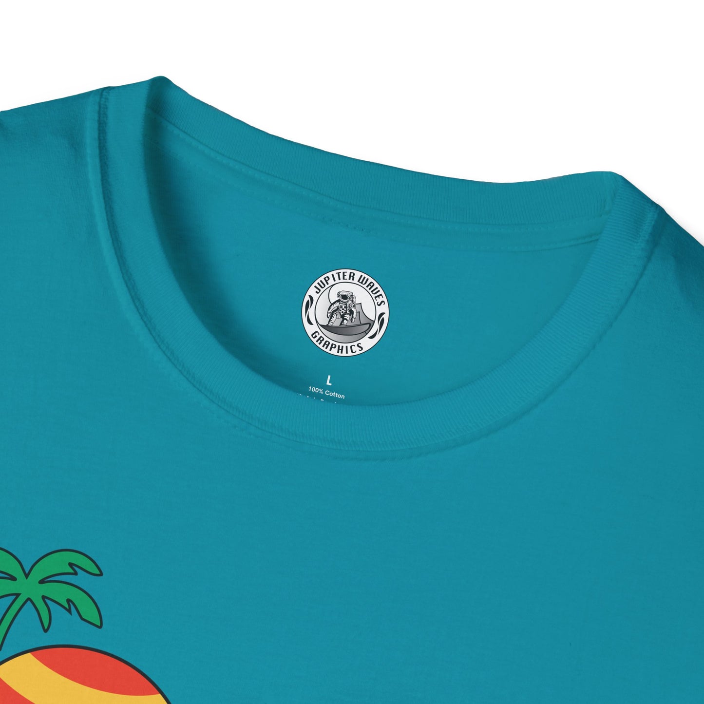 Jupiter Waves Cosmic Surf Graphic Shirt