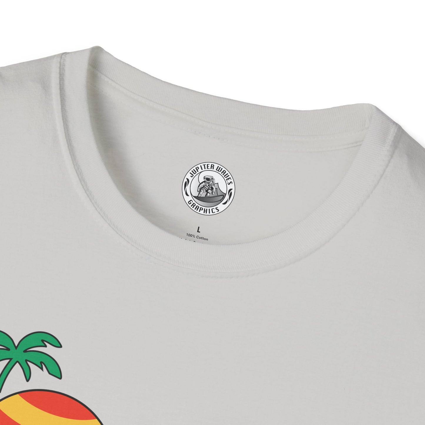 Jupiter Waves Cosmic Surf Graphic Shirt