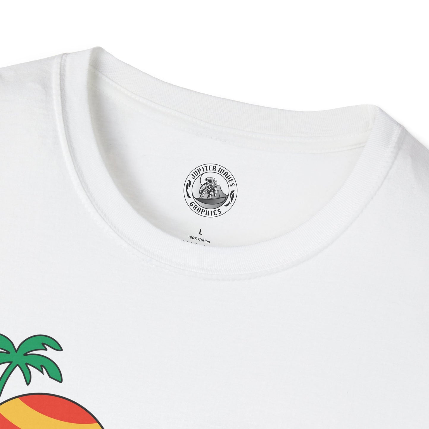 Jupiter Waves Cosmic Surf Graphic Shirt