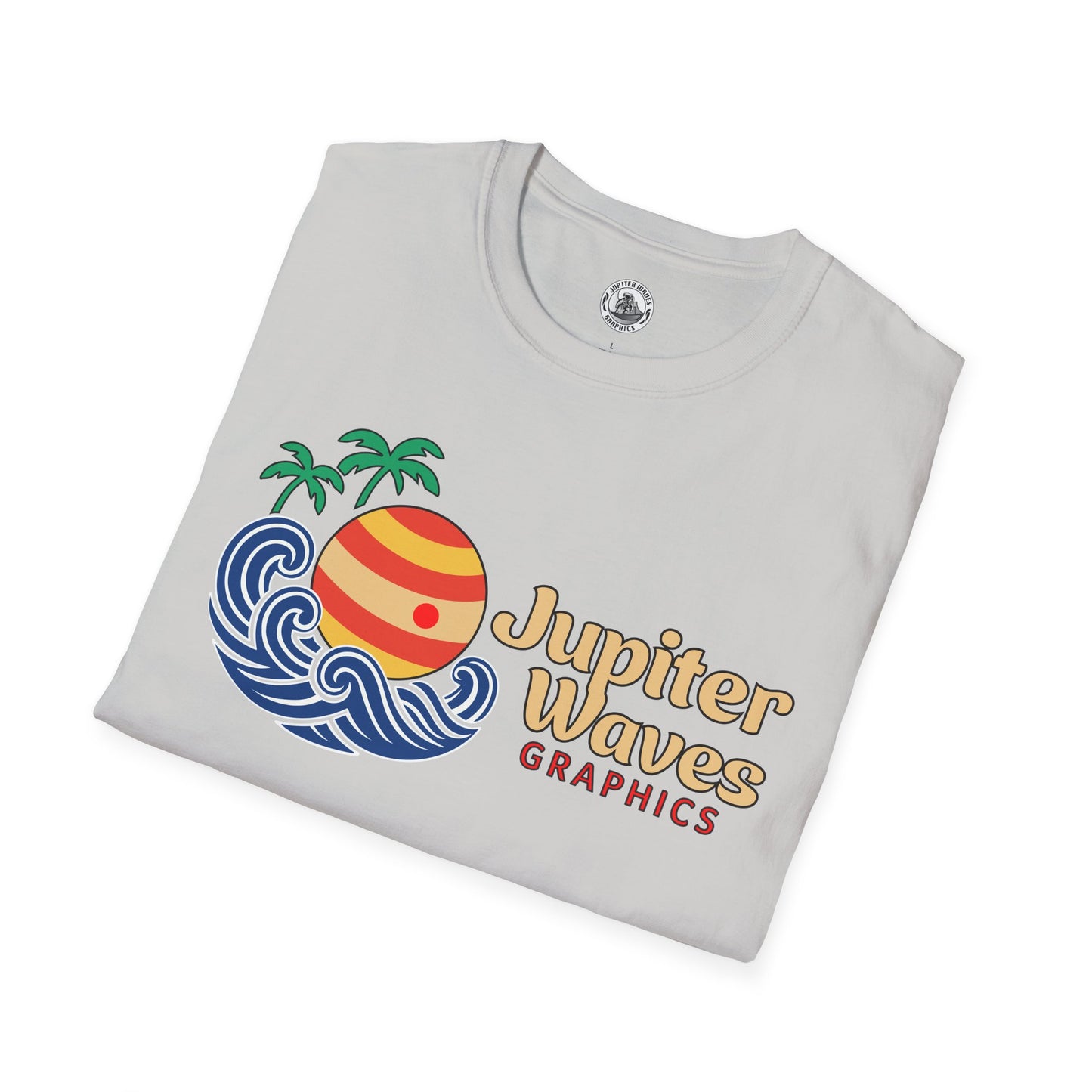 Jupiter Waves Cosmic Surf Graphic Shirt