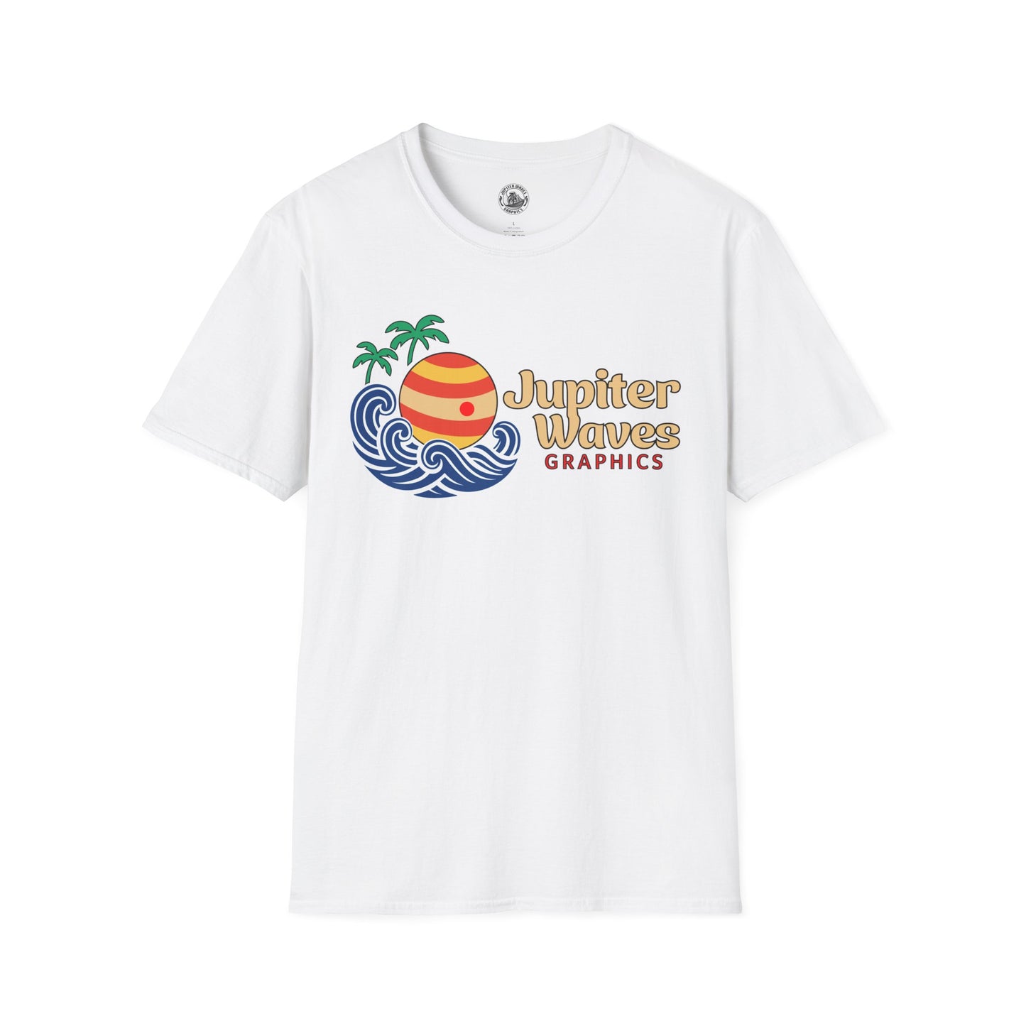 Jupiter Waves Cosmic Surf Graphic Shirt