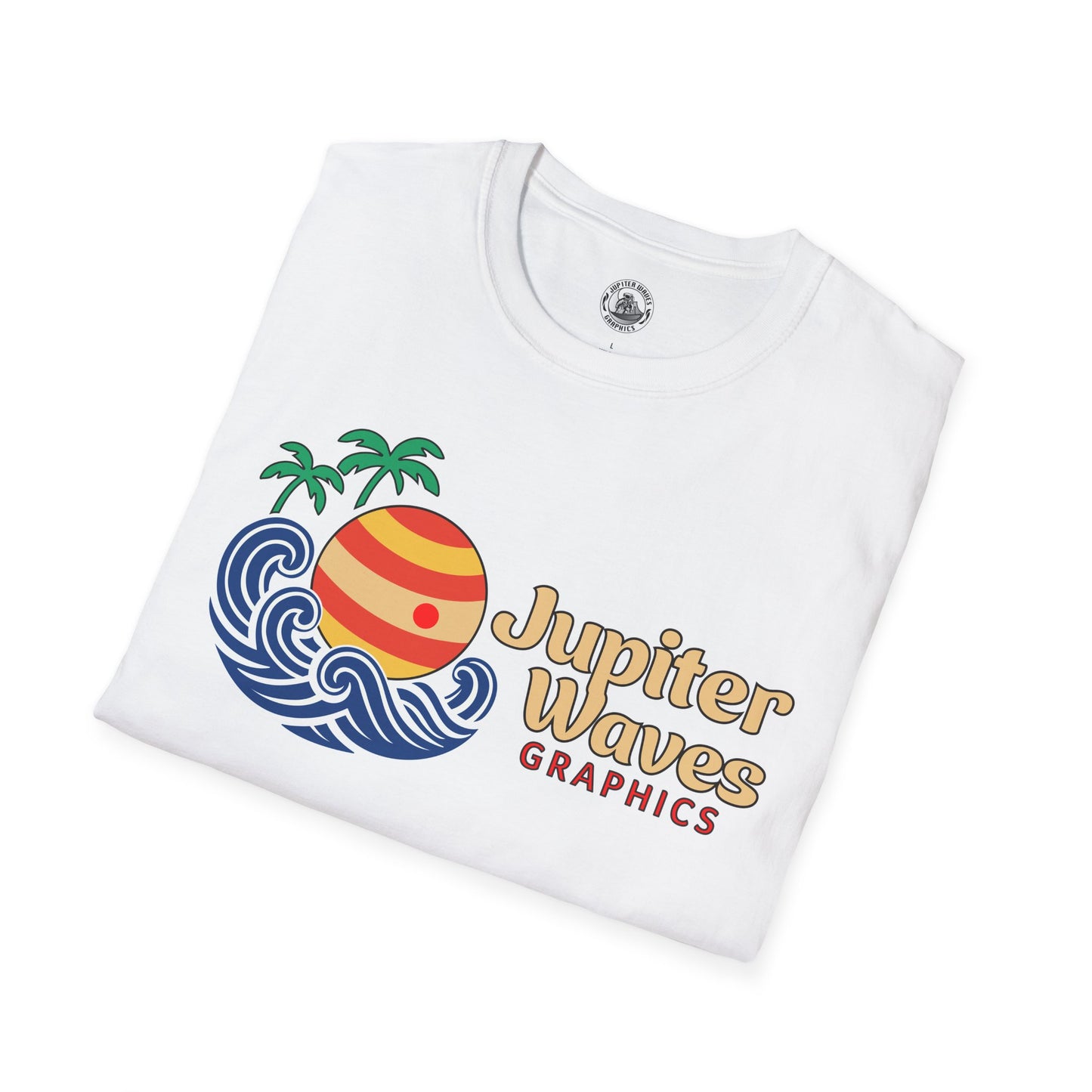 Jupiter Waves Cosmic Surf Graphic Shirt