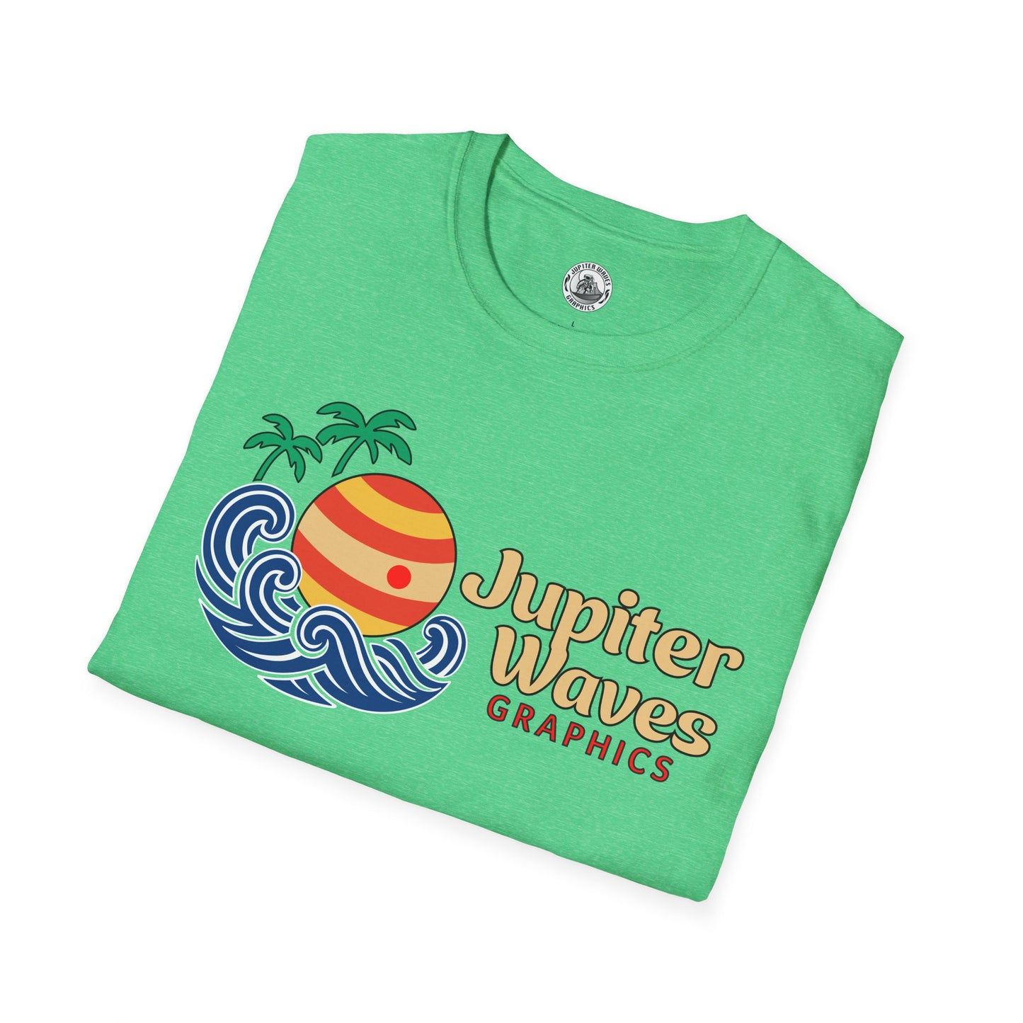 Jupiter Waves Cosmic Surf Graphic Shirt