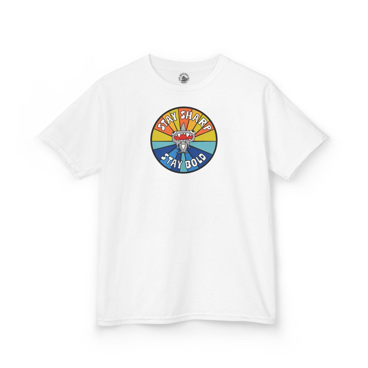Kids Shark T-Shirt - "STAY SHARP" "STAY BOLD"