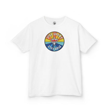Kids Shark T-Shirt - "STAY SHARP" "STAY BOLD"