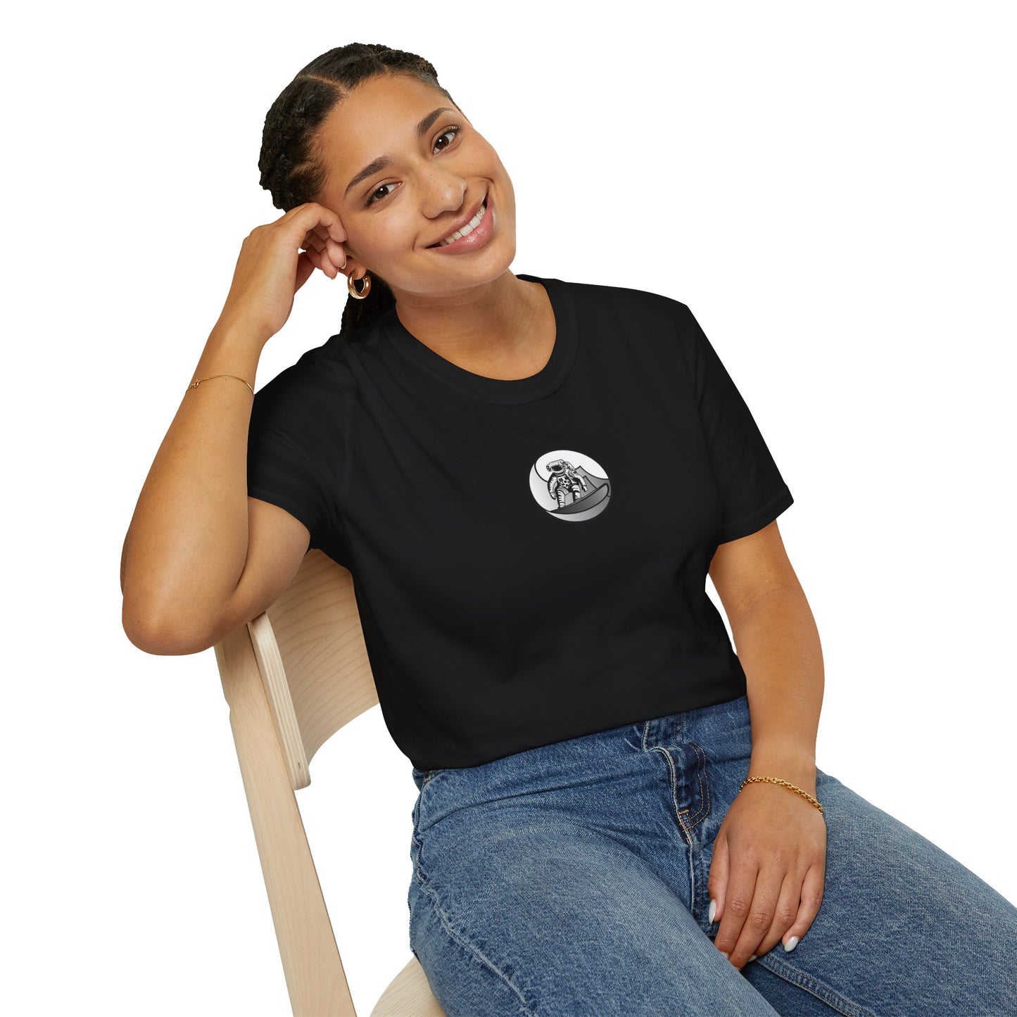 Jupiter Waves Graphics B/W Logo Shirt