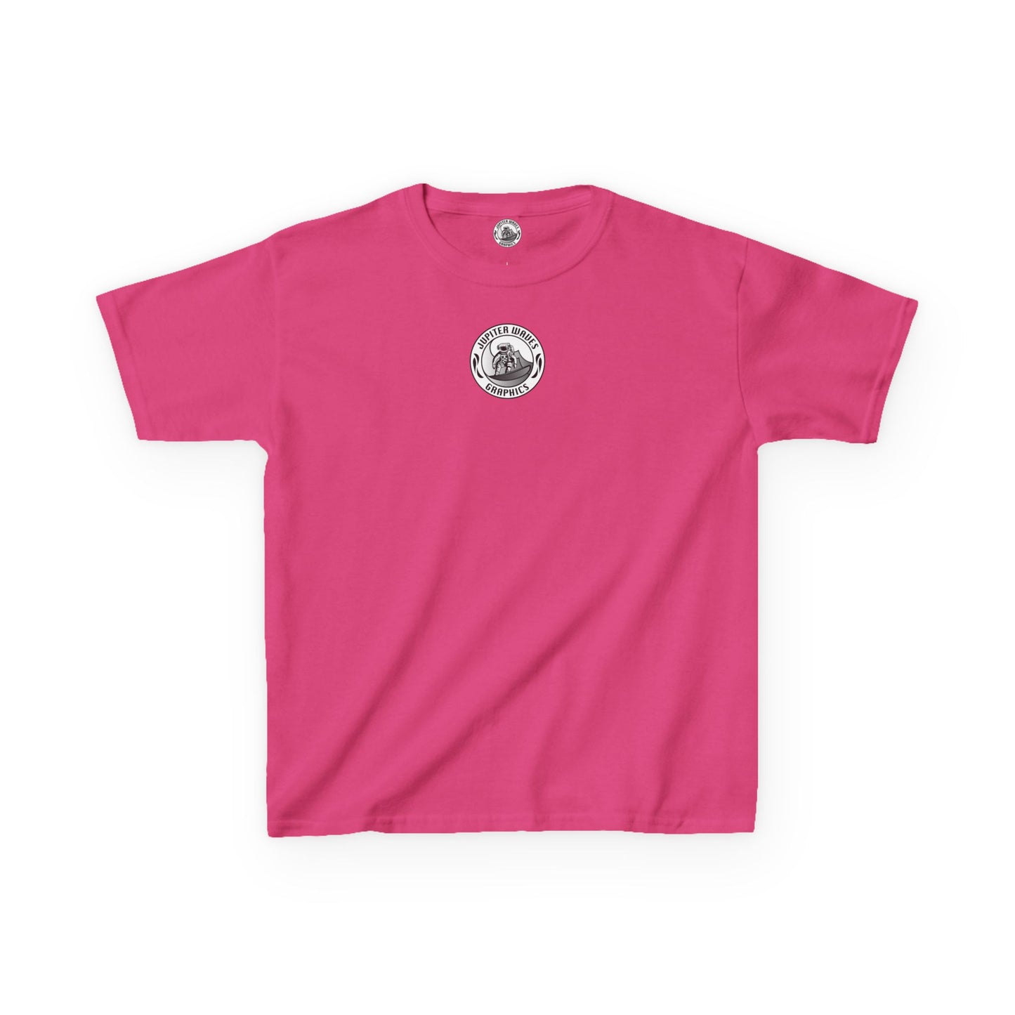 Kids Jupiter Waves Graphics Black and White Logo Shirt.
