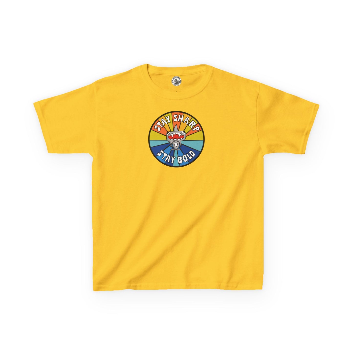 Kids Shark T-Shirt - "STAY SHARP" "STAY BOLD"