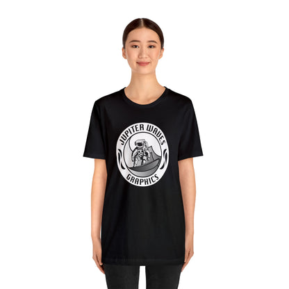 Jupiter Waves Graphics B/W logo T-shirt