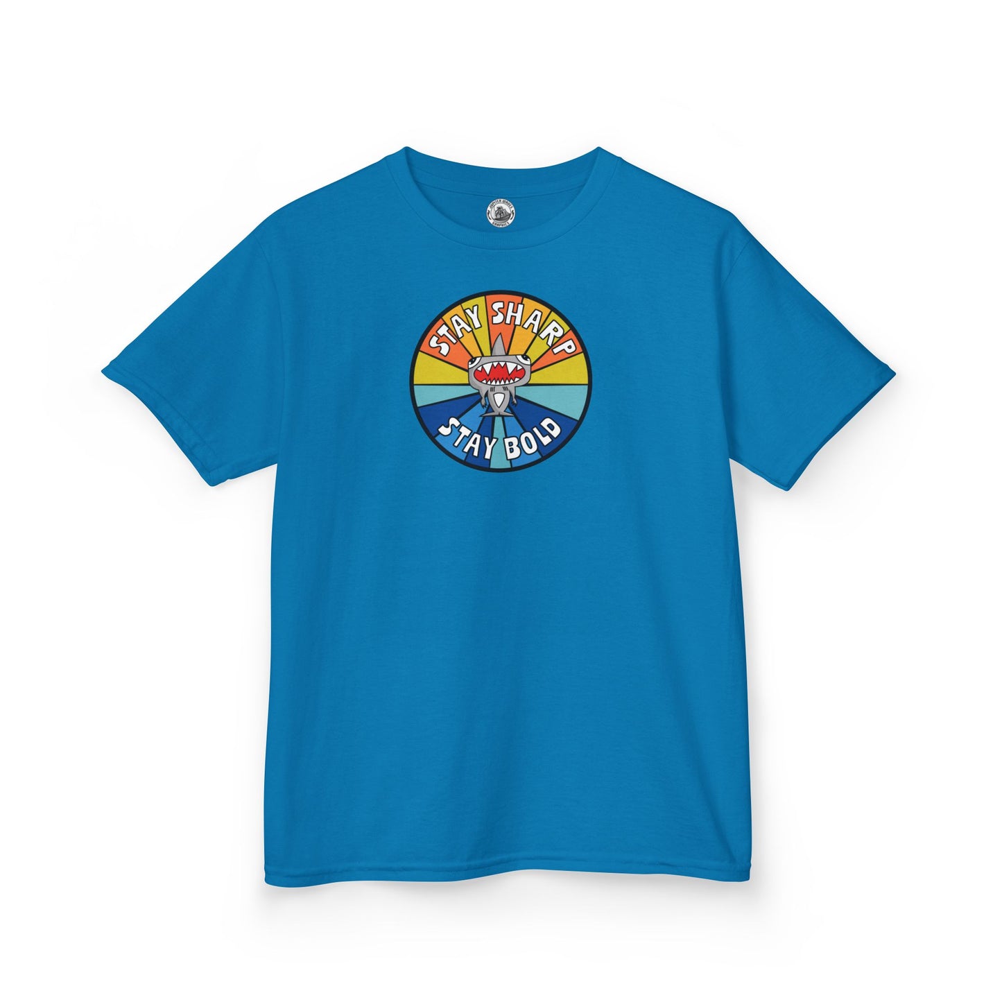 Kids Shark T-Shirt - "STAY SHARP" "STAY BOLD"