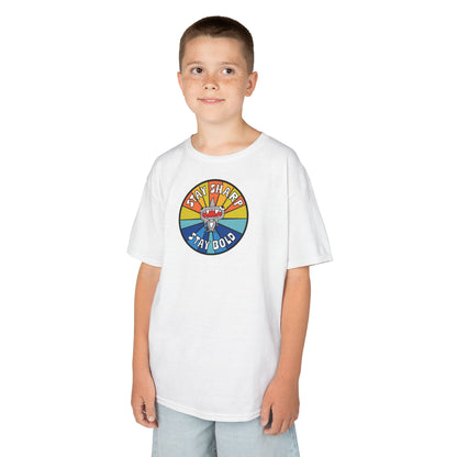 Kids Shark T-Shirt - "STAY SHARP" "STAY BOLD"