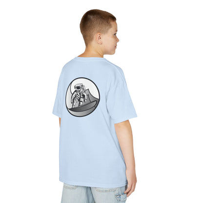 Kids Jupiter Waves Graphics Black and White Logo Shirt.