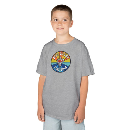 Kids Shark T-Shirt - "STAY SHARP" "STAY BOLD"