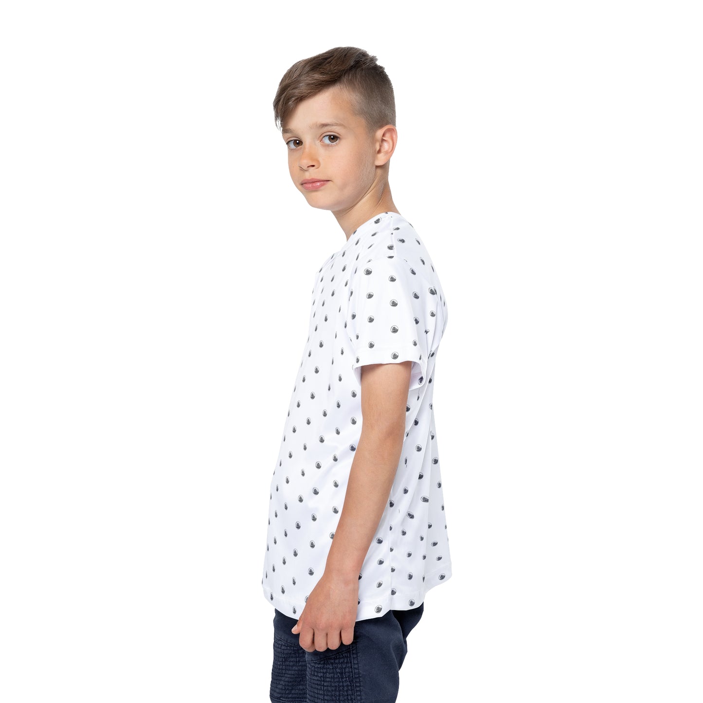 Kids Jupiter Waves Graphics Logo Pattern Design Sports Jersey