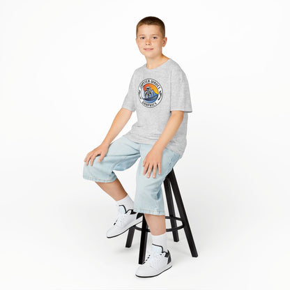 Kids Jupiter Waves Graphics Color Logo Shirt.