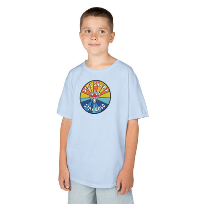 Kids Shark T-Shirt - "STAY SHARP" "STAY BOLD"