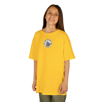 Kids Jupiter Waves Graphics Black and White Logo Shirt.