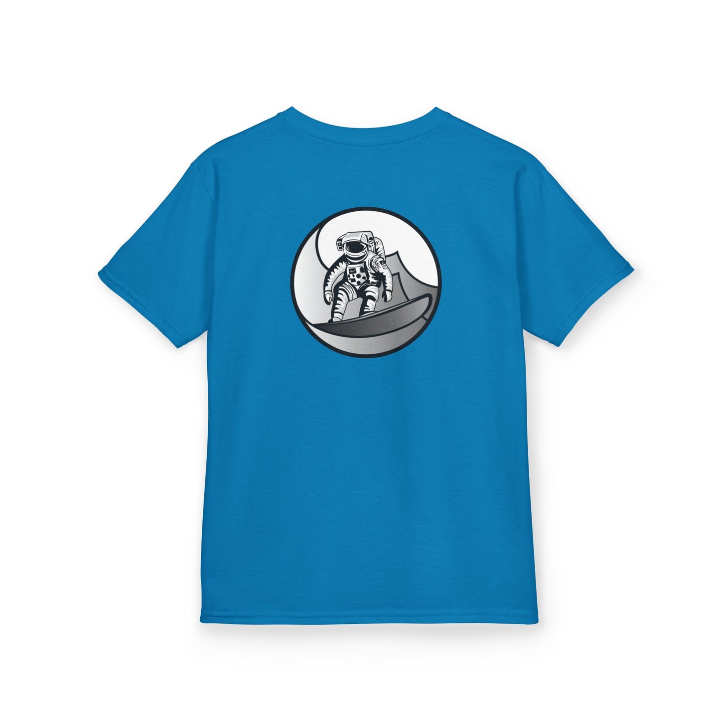 Kids Jupiter Waves Graphics Black and White Logo Shirt.