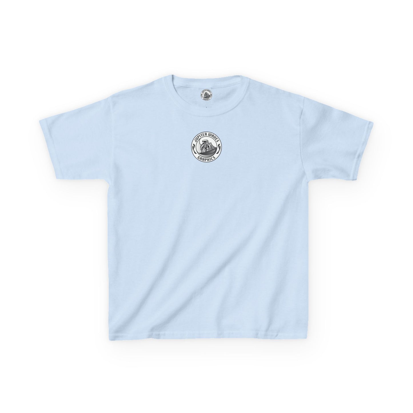 Kids Jupiter Waves Graphics Black and White Logo Shirt.