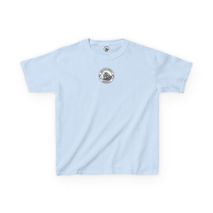 Kids Jupiter Waves Graphics Black and White Logo Shirt.