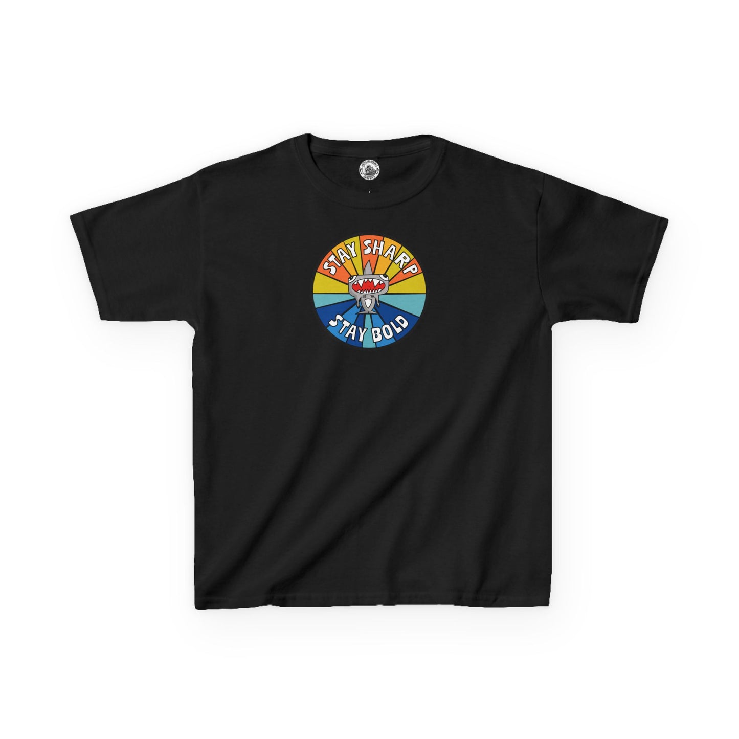 Kids Shark T-Shirt - "STAY SHARP" "STAY BOLD"