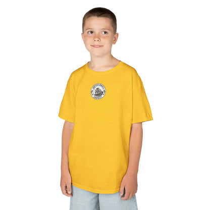 Kids Jupiter Waves Graphics Black and White Logo Shirt.