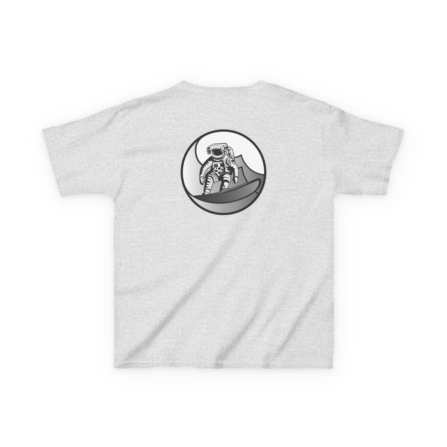 Kids Jupiter Waves Graphics Black and White Logo Shirt.