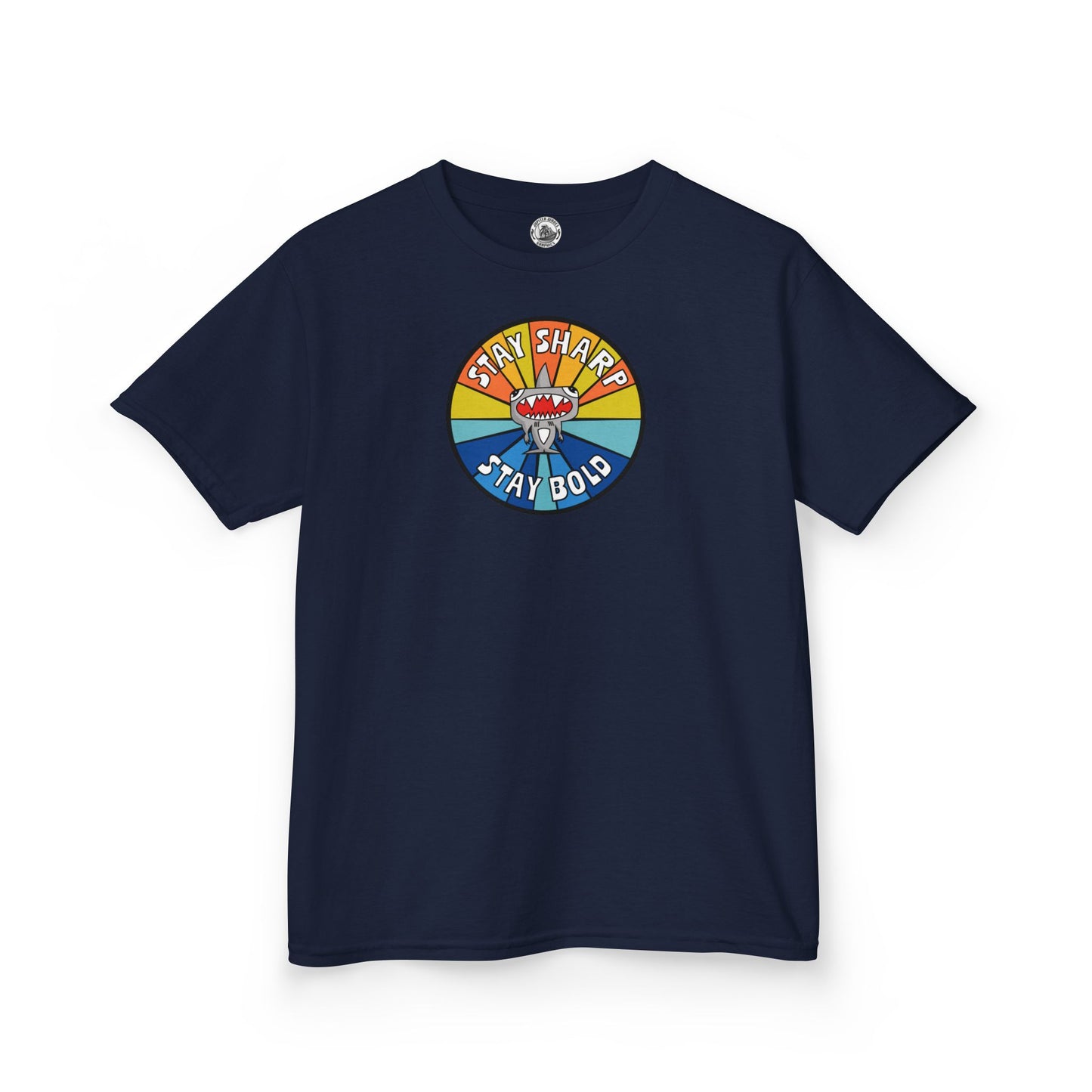 Kids Shark T-Shirt - "STAY SHARP" "STAY BOLD"