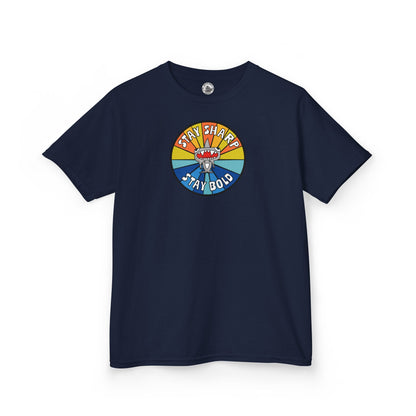 Kids Shark T-Shirt - "STAY SHARP" "STAY BOLD"