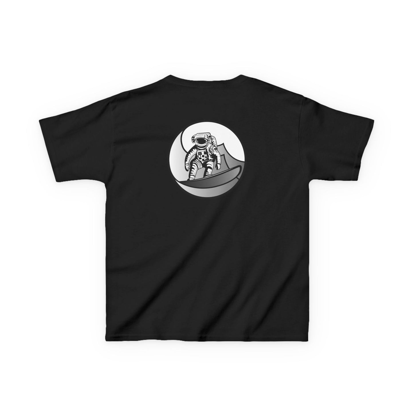 Kids Jupiter Waves Graphics Black and White Logo Shirt.
