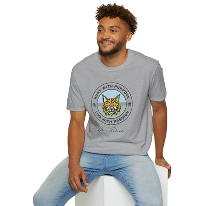 Bobcat Unisex T-Shirt "HUNT WITH PURPOSE" "LIVE WITH PASSION"