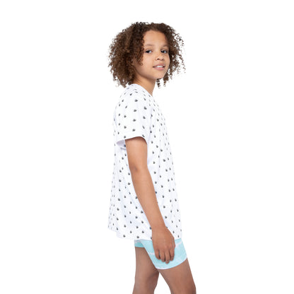 Kids Jupiter Waves Graphics Logo Pattern Design Sports Jersey