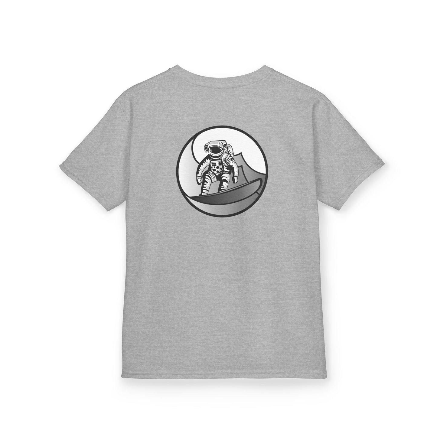 Kids Jupiter Waves Graphics Black and White Logo Shirt.