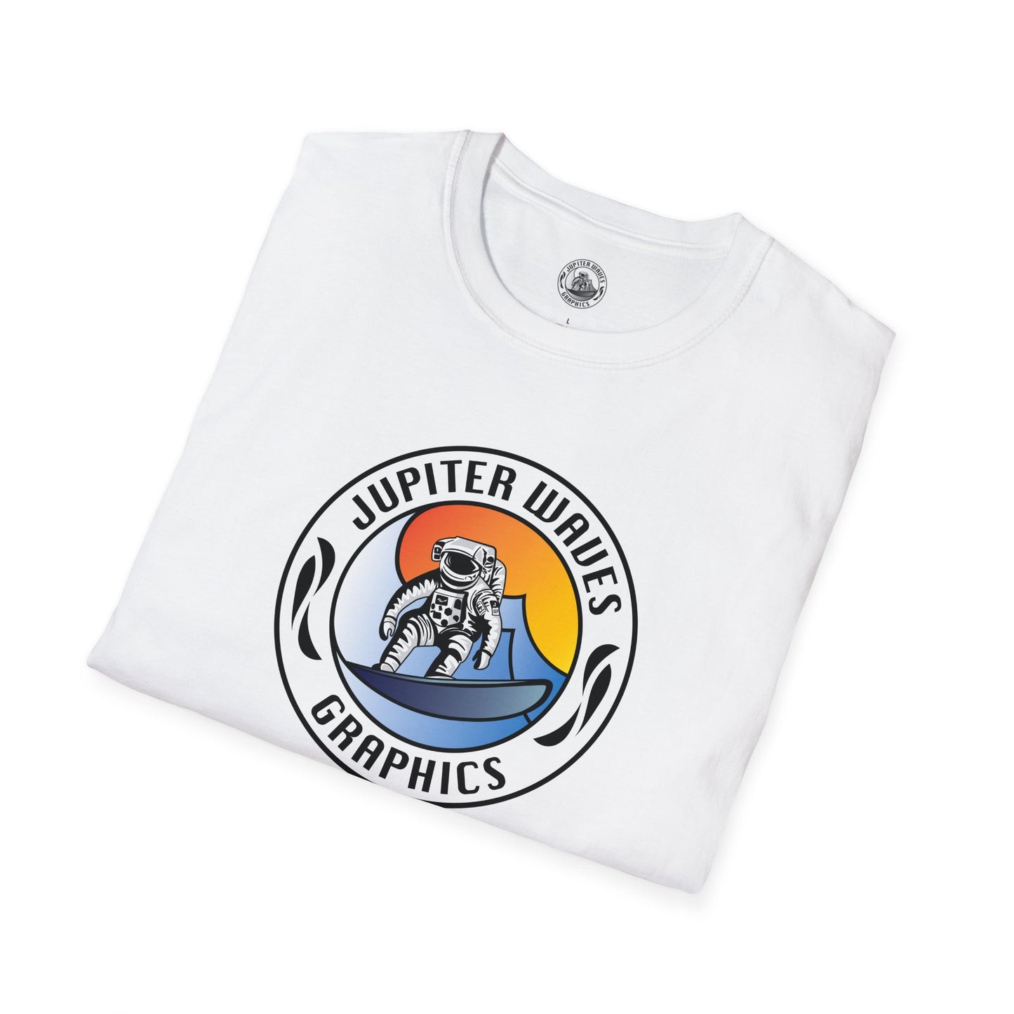 Jupiter Waves Graphics Color Logo T-shirt