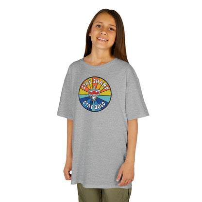 Kids Shark T-Shirt - "STAY SHARP" "STAY BOLD"