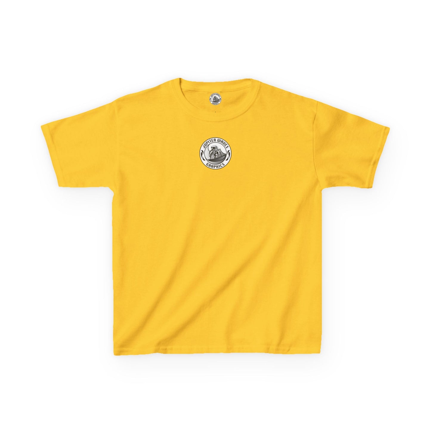 Kids Jupiter Waves Graphics Black and White Logo Shirt.