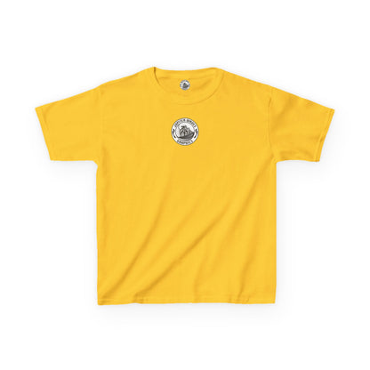 Kids Jupiter Waves Graphics Black and White Logo Shirt.