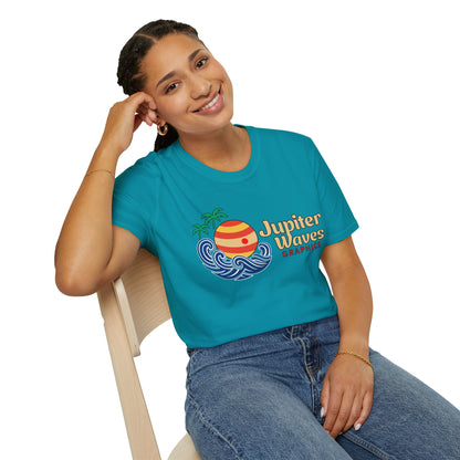 Jupiter Waves Cosmic Surf Graphic Shirt