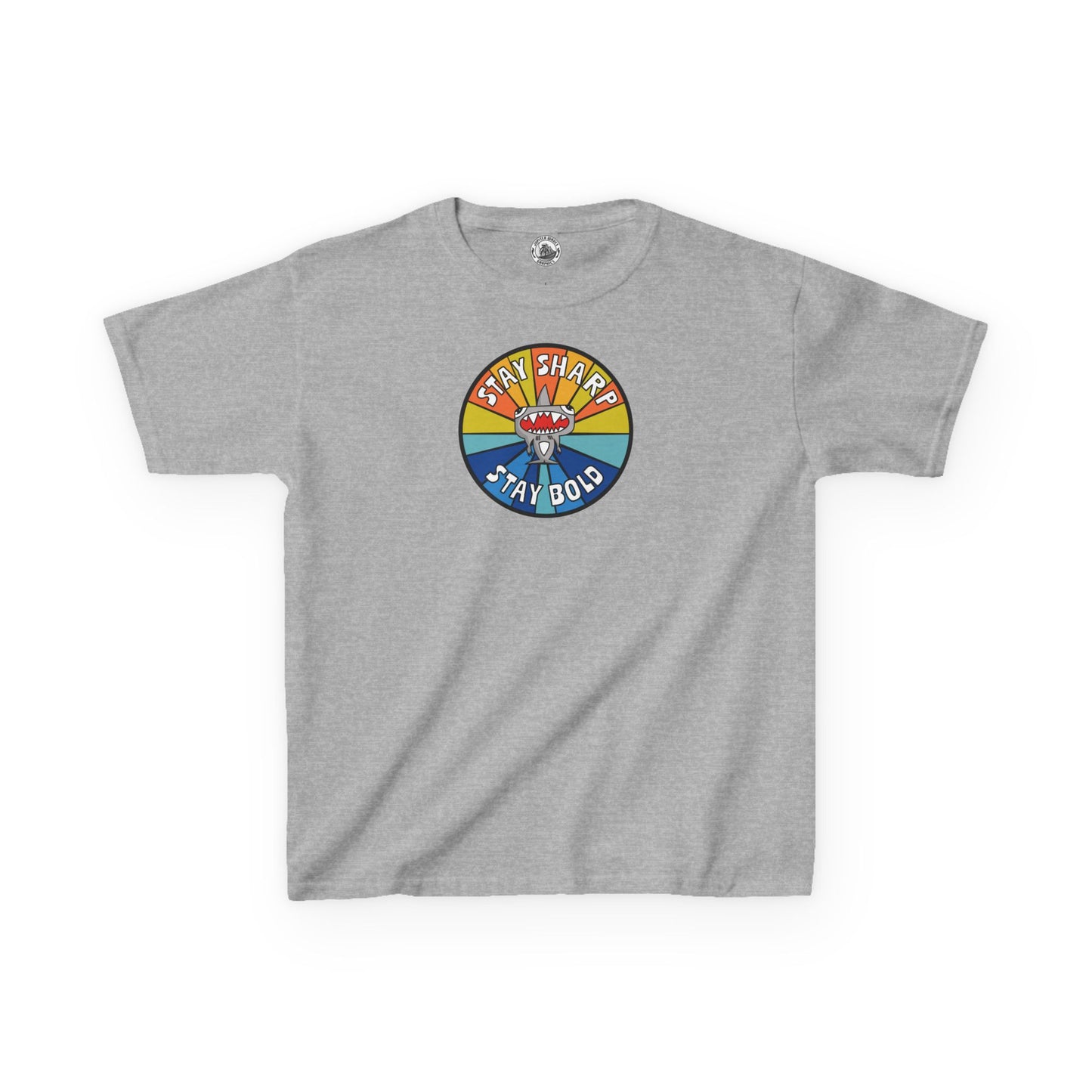 Kids Shark T-Shirt - "STAY SHARP" "STAY BOLD"