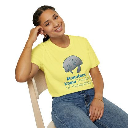 Manatee T-Shirt "Manatees Know The Art of Tranquility"