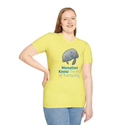 Manatee T-Shirt "Manatees Know The Art of Tranquility"