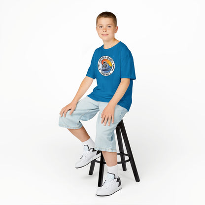 Kids Jupiter Waves Graphics Color Logo Shirt.
