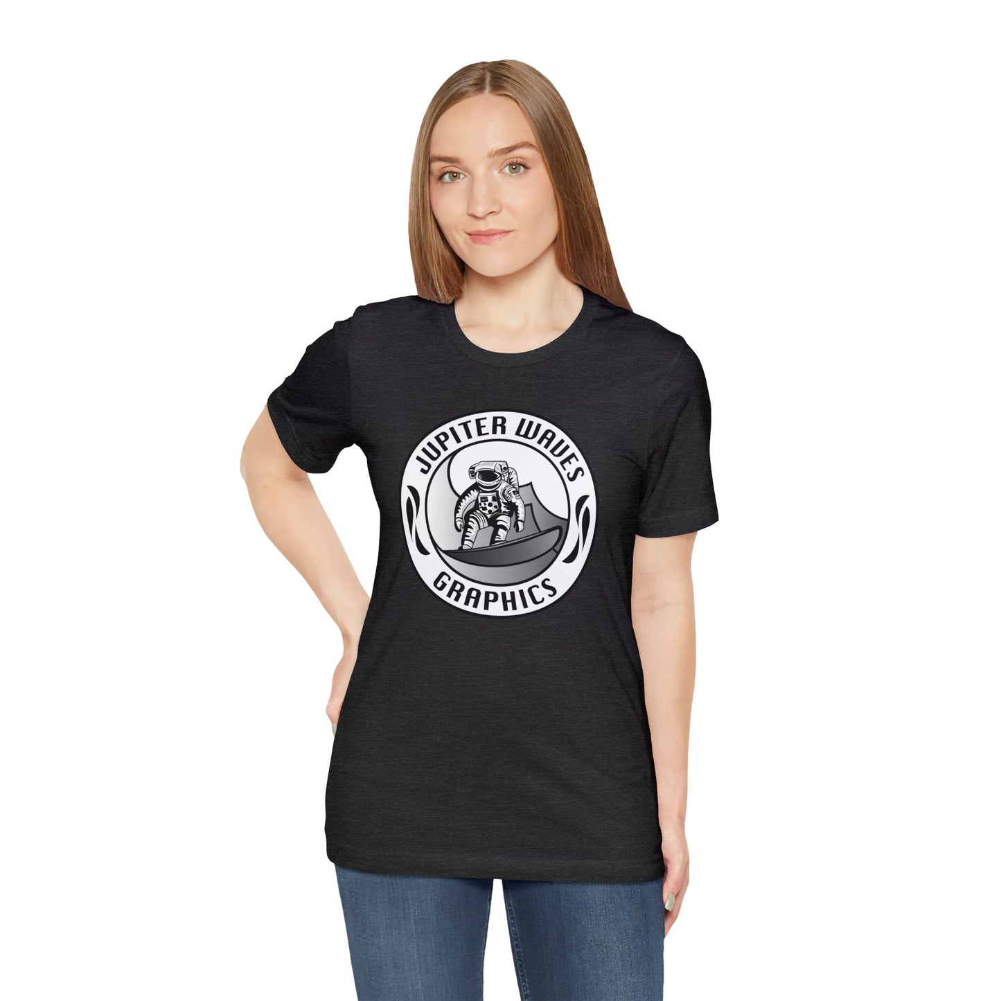 Jupiter Waves Graphics B/W logo T-shirt