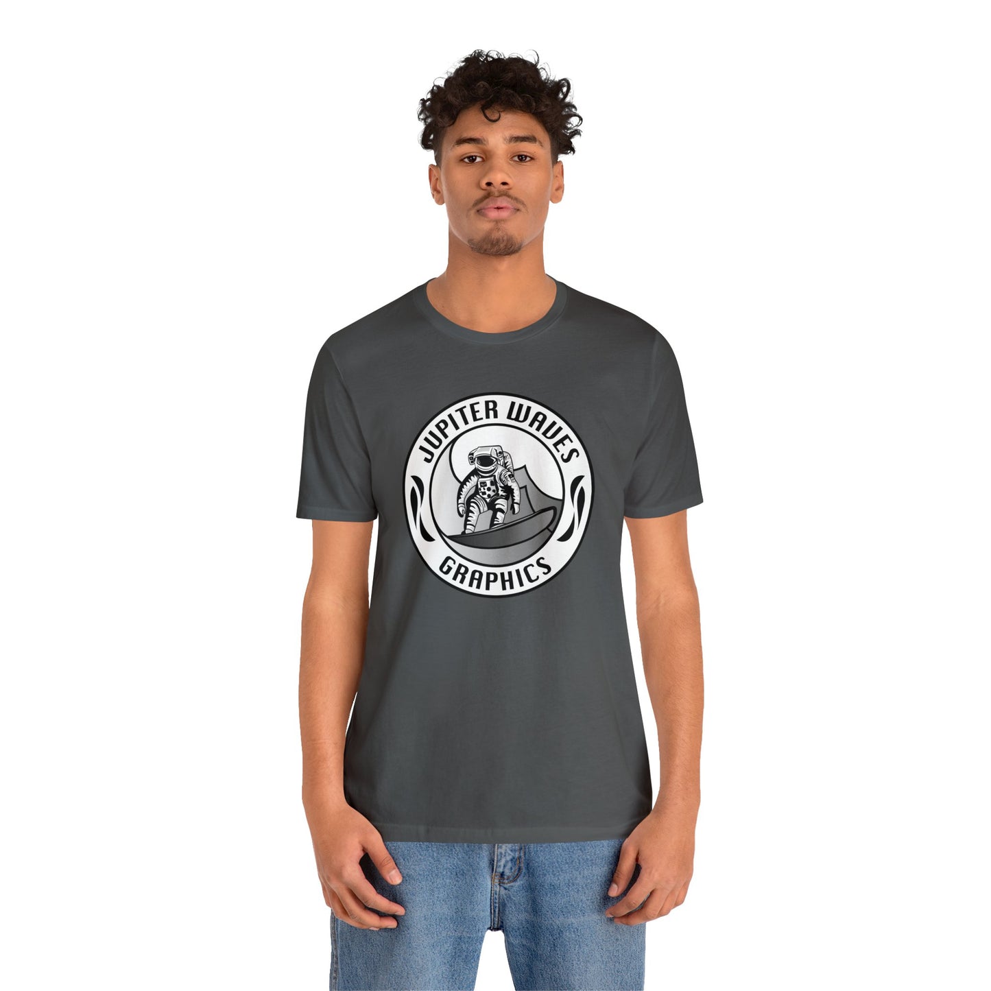 Jupiter Waves Graphics B/W logo T-shirt