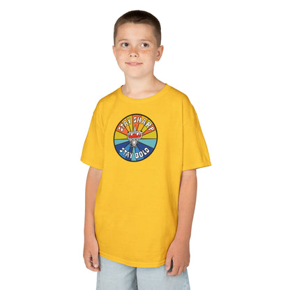 Kids Shark T-Shirt - "STAY SHARP" "STAY BOLD"