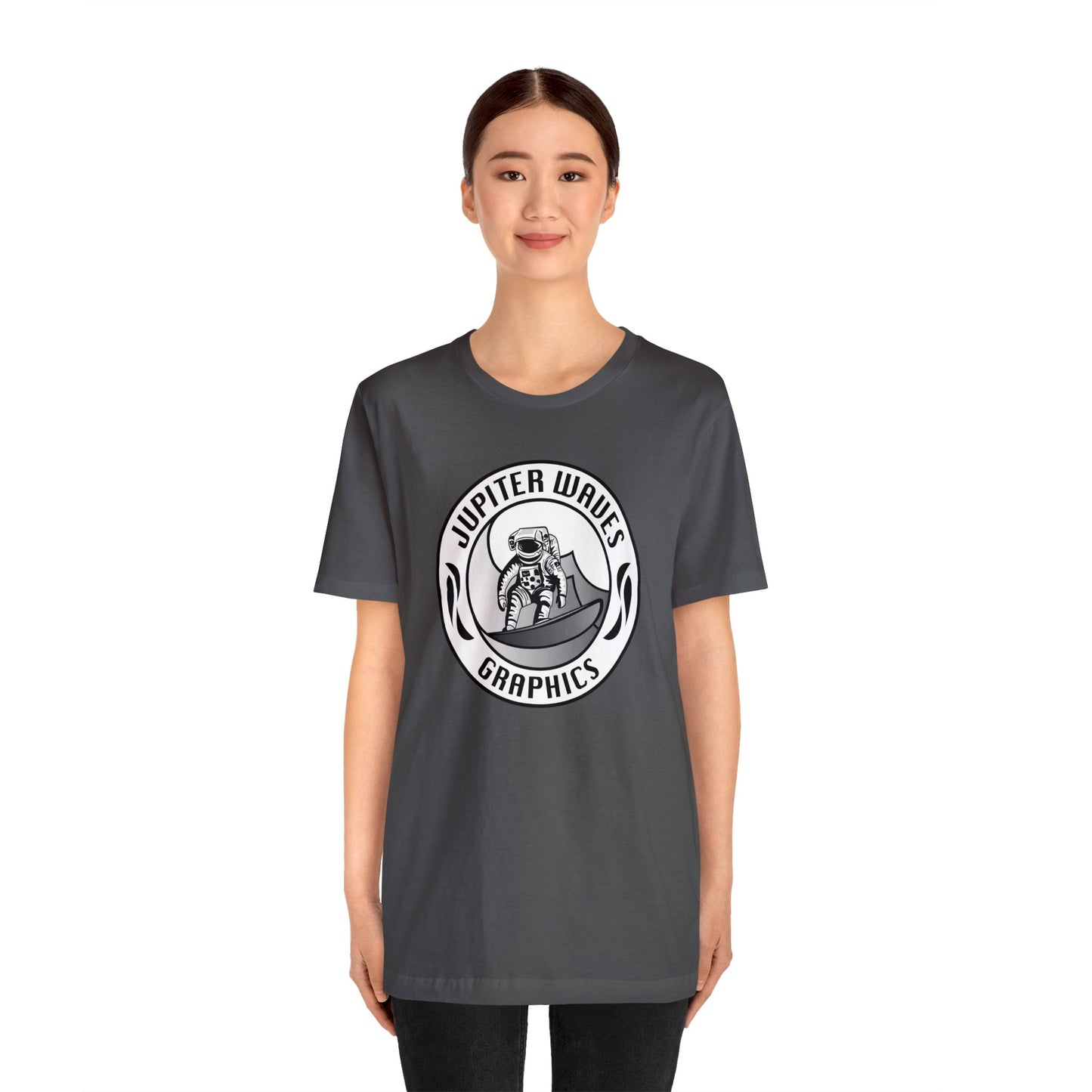 Jupiter Waves Graphics B/W logo T-shirt