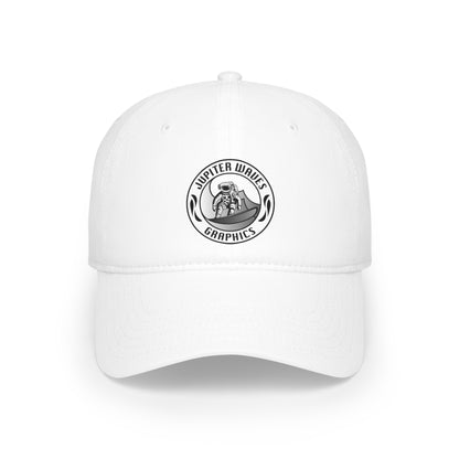 Jupiter Waves Graphic B/W Logo Low Profile Baseball Cap